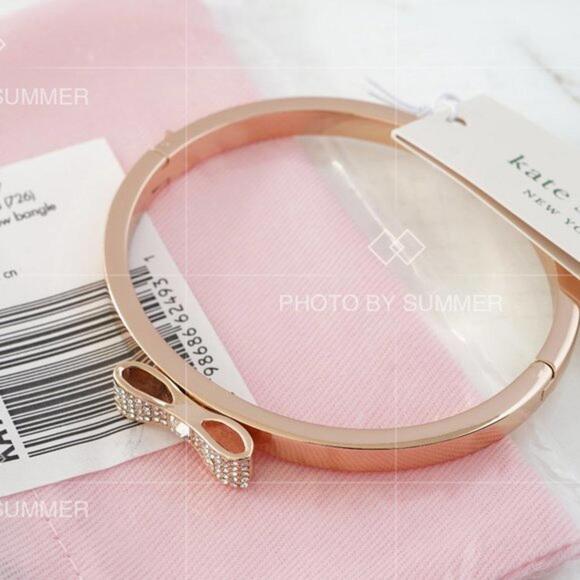 Kate Spade Ready Set Bow Bracelet Rose Gold - Picture 1 of 3